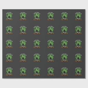 Doppeltes Mühsal Ärger Hexe Kürbis Halloween Spinn Geschenkpapier