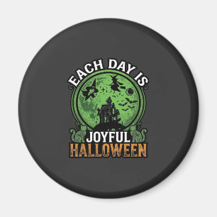 Doppeltes Mühsal Ärger Hexe Kürbis Halloween Spinn Magnet
