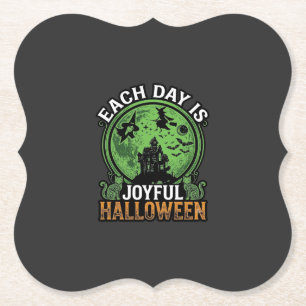 Doppeltes Mühsal Ärger Hexe Kürbis Halloween Spinn Untersetzer