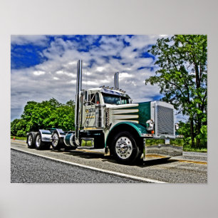 Doppeltes Plakat D Peterbilt 379