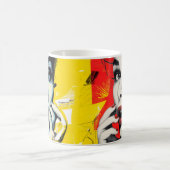 Doppeltes Pop-Art-Porträt Kaffeetasse (Mittel)