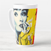 Doppeltes Pop-Art-Porträt  Milchtasse (Linke Ecke)