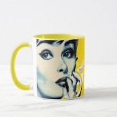 Doppeltes Pop-Art-Porträt Tasse (Links)