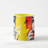 Doppeltes Pop-Art-Porträt Tasse (Zentrum)