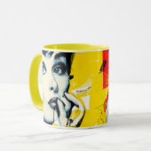 Doppeltes Pop-Art-Porträt Tasse (Vorderseite Links)