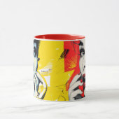 Doppeltes Pop-Art-Porträt Tasse (Zentrum)