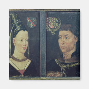 Doppeltes Porträt von Charles le Temeraire Herzog Magnet