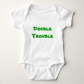 Doppeltes Problem Baby Strampler (Vorderseite)
