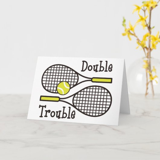 Doppeltes Problem Karte (Gelbe Blume)