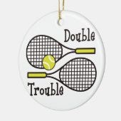 Doppeltes Problem Keramik Ornament (Links)