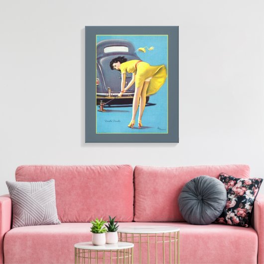 Doppeltes Problem Leinwanddruck (Insitu (Wohnzimmer))