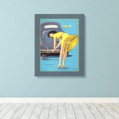 Doppeltes Problem Leinwanddruck (Insitu (Holzboden))