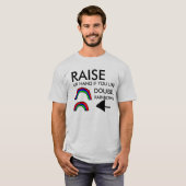 Doppeltes Regenbogen-Shirt T-Shirt (Vorne ganz)