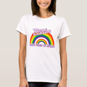 Doppeltes Regenbogent-shirt T-Shirt