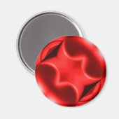 Doppeltes Rotes Herz Magnet (Vorderseite/Rückseite)