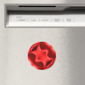 Doppeltes Rotes Herz Magnet (In Situ (Geschirrspüler))