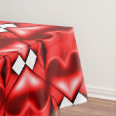 Doppeltes Rotes Herz Tischdecke (Beispiel)
