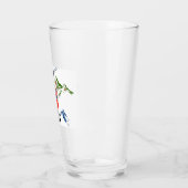 Doppeltes Schwarz Diamant-Ski-Pint-Glas Glas (Links)