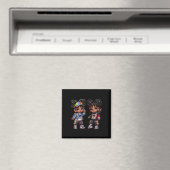 Doppeltes schwarzes Zins-Sticker Magnet (In Situ (Geschirrspüler))