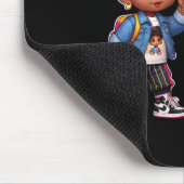 Doppeltes schwarzes Zins-Sticker Mousepad (Ecke)
