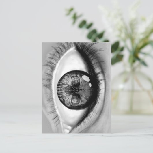 Doppeltes Sehen Postkarte (Stehend Vorderseite)