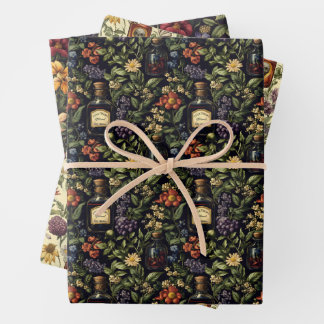 Doppeltes Set aus 3 Bogen Geschenkpapier