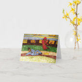 Doppeltes Spiel notecard Karte (Gelbe Blume)