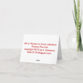 Doppeltes Spiel notecard Karte (Rückseite)