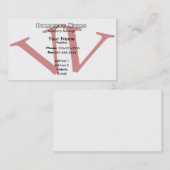 Doppeltes V Visitenkarte (Vorne/Hinten)