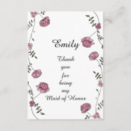 Doppeltes versah danken Ihnen zu kardieren für Dankeskarte