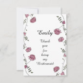 Doppeltes versah danken Ihnen zu kardieren für Dankeskarte (Vorderseite)