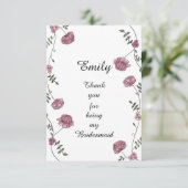 Doppeltes versah danken Ihnen zu kardieren für Dankeskarte (Stehend Vorderseite)