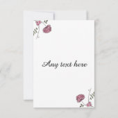 Doppeltes versah danken Ihnen zu kardieren für Dankeskarte (Rückseite)