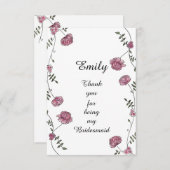 Doppeltes versah danken Ihnen zu kardieren für Dankeskarte (Vorne/Hinten)