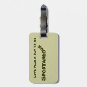 "Doppeltes versah, DruckGepäckanhänger " mit Gepäckanhänger (Rückseite vertikal)