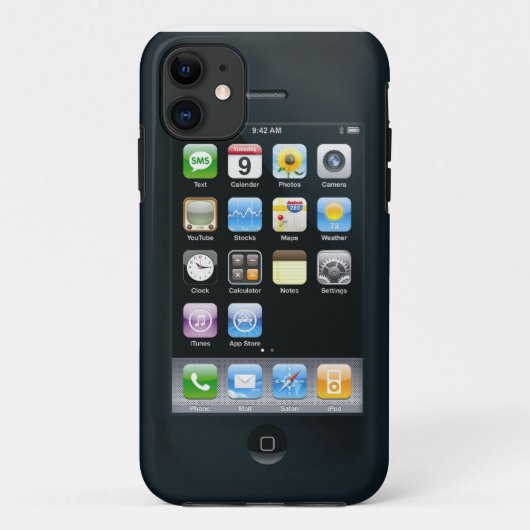 Doppeltes versah Fall mit Seiten Case-Mate iPhone Hülle (Rückseite)