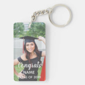 Doppeltes versah, Foto, Absolvent mit Seiten Schlüsselanhänger (Rückseite)