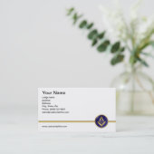 Doppeltes versah FreimaurerVisitenkarte mit Seiten Visitenkarte (Stehend Vorderseite)