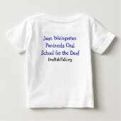 Doppeltes versah mit Seiten - fertigen Sie mit dem Baby T-shirt (Rückseite)