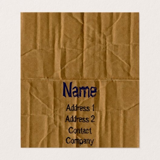 Doppeltes versah PappVisitenkarte mit Seiten Visitenkarten (Außenseite Aufgefaltet)