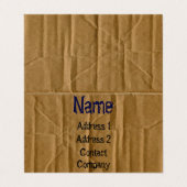 Doppeltes versah PappVisitenkarte mit Seiten Visitenkarten (Außenseite Aufgefaltet)