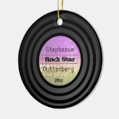 Doppeltes versah Retro Keramik Ornament (Links)