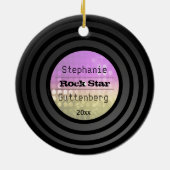 Doppeltes versah Retro Keramik Ornament (Hinten)