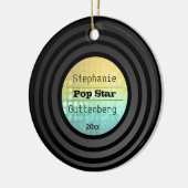 Doppeltes versah Retro Keramikornament (Links)