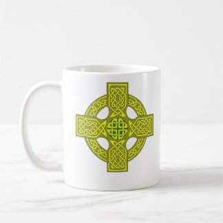 Doppeltes versah Tasse des keltischen Kreuzes,