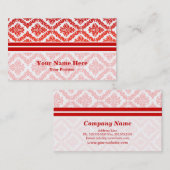 Doppeltes versah Visitenkarte mit Seiten (Vorne/Hinten)