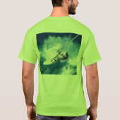 Doppeltes versah windsurf mit Seiten T-Shirt (Rückseite)