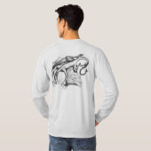 Doppeltes Winged Drache - T - Shirt (Schwarz voll)