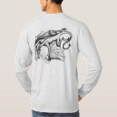 Doppeltes Winged Drache - T - Shirt (Rückseite)