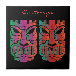 DoppelTiki Skulptur Thunder_Cove Fliese